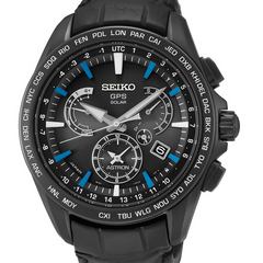 Seiko Astron Solar GPS Black Blue Watch Limited Edition for USA 44.6mm Watch SSE067
