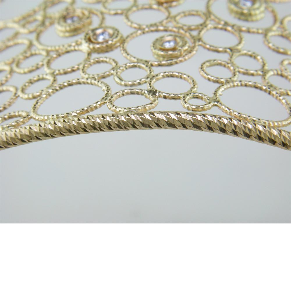 Roberto Coin Bollicine Diamond Cuff Bracelet 18K Yellow Gold