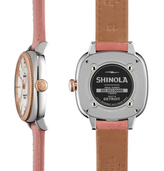 Shinola Ladies 36mm Gomelsky Mother of Pearl Dial Orchid Watch 10000276