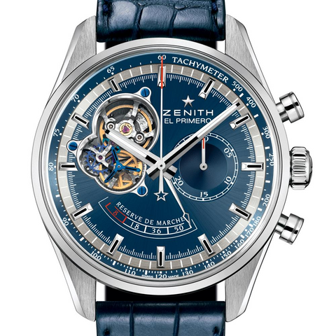 Zenith El Primero Chronomaster Power Reserve Blue Limited Ed. Charles Vermot Tribute 42mm