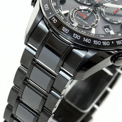 Seiko Astron GPS Solar Black Steel with Red Accents 44.6mm Watch SSE031