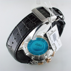Pre-owned Seiko Astron Solar GPS Steel & Rose Gold 48mm Watch, Crocodile Strap SAS038