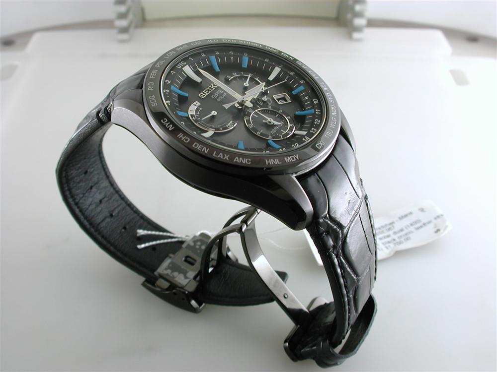 Seiko Astron Solar GPS Black Blue Watch Limited Edition for USA 44.6mm Watch SSE067
