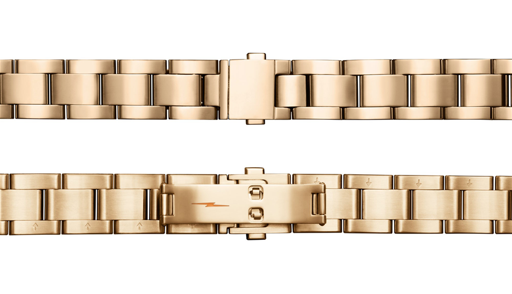 Shinola 36mm Ladies Runwell White Dial Gold Tone Watch 20001105