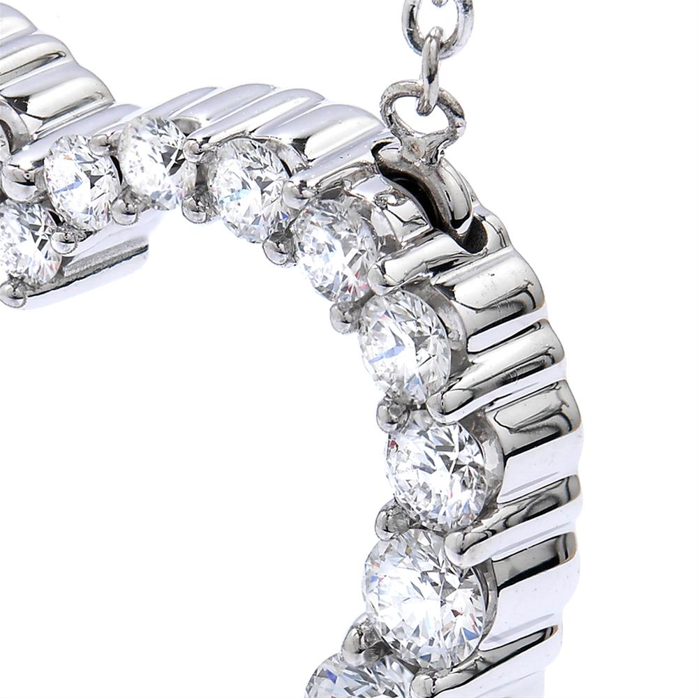 Hearts on Fire Whimsical Graduated Diamond Heart Pendant Necklace 18K