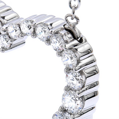 Hearts on Fire Whimsical Graduated Diamond Heart Pendant Necklace 18K