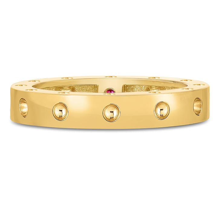 Roberto Coin Pois Moi 18K Yellow Gold Stackable Round Ring