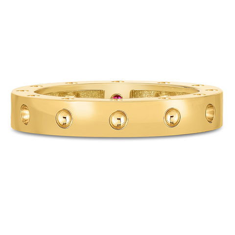 Roberto Coin Pois Moi 18K Yellow Gold Stackable Round Ring
