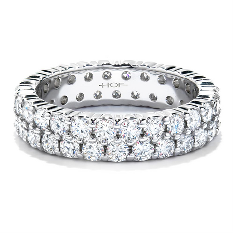 Hearts on Fire Double Row Diamond Eternity Band Ring