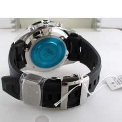 Seiko Astron Solar GPS Ceramic Black Stainless Blue 44.6mm Watch SAST009