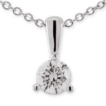 Forevermark Round Diamond Solitaire Pendant Necklace