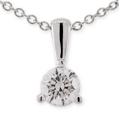Forevermark Round Diamond Solitaire Pendant Necklace