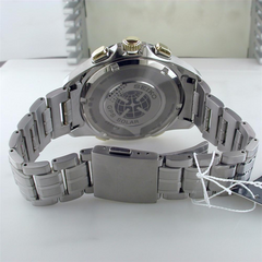 Seiko Astron GPS Solar 44.6mm Watch Titanium with Yellow Gold & Ceramic Bezel Black Dial Series 8X82 SSE007