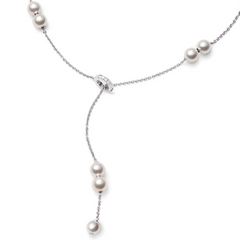Mikimoto Pearls in Motion Akoya White Gold Necklace