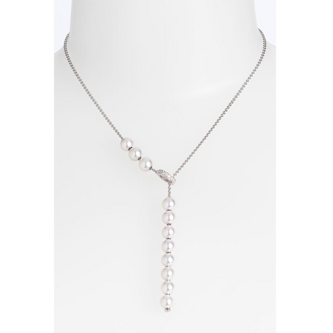 Mikimoto Pearls in Motion Akoya White Gold Necklace