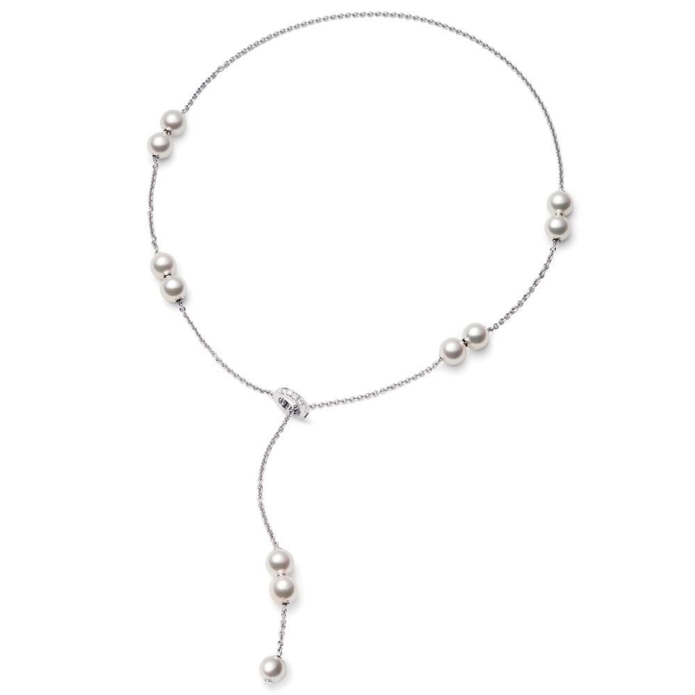 Mikimoto Pearls in Motion Akoya White Gold Necklace