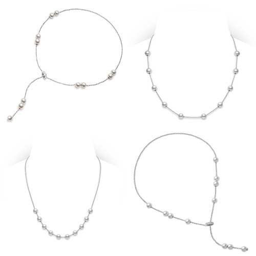 Mikimoto Pearls in Motion Akoya White Gold Necklace