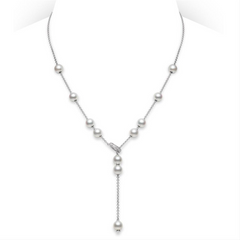 Mikimoto Pearls in Motion Akoya White Gold Necklace