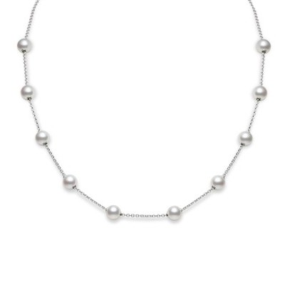 Mikimoto Pearls in Motion Akoya White Gold Necklace