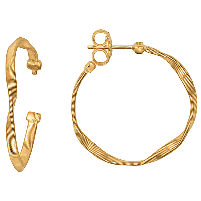 Marco Bicego Marrakech Medium 18K Yellow Gold Hoop Earrings