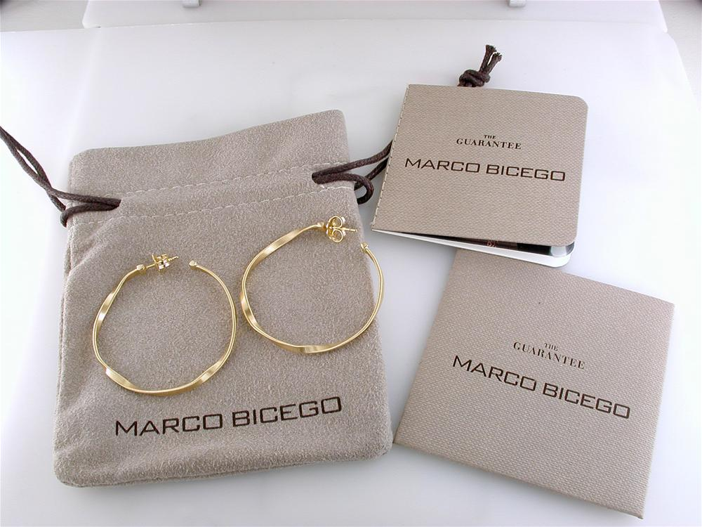 Marco Bicego Marrakech Large 18K Yellow Gold Hoop Earrings OG256Y