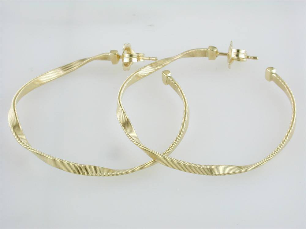 Marco Bicego Marrakech Large 18K Yellow Gold Hoop Earrings OG256Y