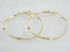 Marco Bicego Marrakech Large 18K Yellow Gold Hoop Earrings OG256Y