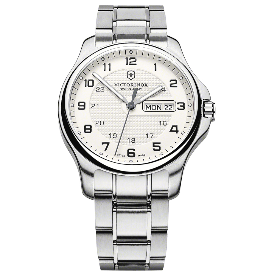 Victorinox Swiss Army Officers Day  Date Steel Men's Watch 241551
