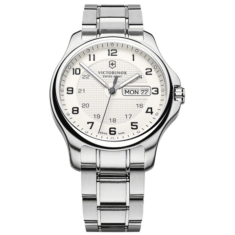 Victorinox Swiss Army Officers Day  Date Steel Men's Watch 241551
