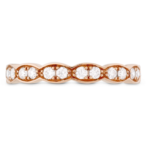 Hearts on Fire Lorelei Floral Diamond Band Ring in 18K Rose Gold