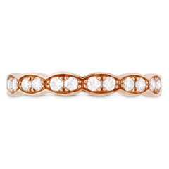 Hearts on Fire Lorelei Floral Diamond Band Ring in 18K Rose Gold
