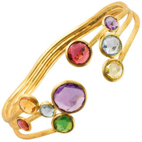 Marco Bicego Jaipur Color Gemstone Yellow Gold Bangle Bracelet SB51