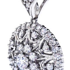 Hearts on Fire Small Convergence Diamond Pendant Necklace