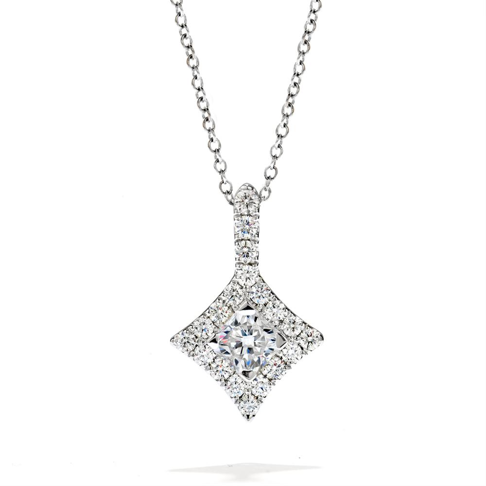Hearts on Fire Sweet Dream Diamond Halo Pendant Necklace
