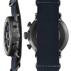 Shinola Runwell Contrast Chrono 47mm Blue Gunmetal Men's Watch S0110000146