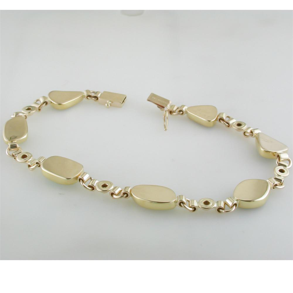 Ethiopian Freeform Opal 18K Yellow Gold & Diamond Bracelet