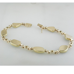 Ethiopian Freeform Opal 18K Yellow Gold & Diamond Bracelet