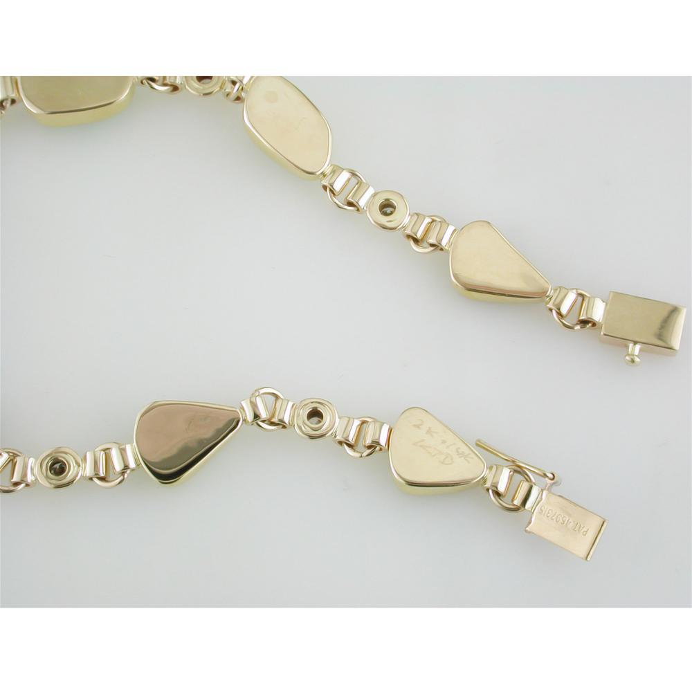 Ethiopian Freeform Opal 18K Yellow Gold & Diamond Bracelet