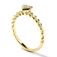 Hearts on Fire Diamond Bar Heart Stackable Ring