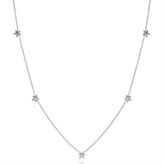 Hearts on Fire Illa Five Station Diamond Star Necklace