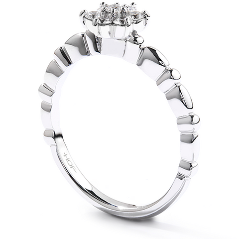 Hearts on Fire Diamond Bar Flower Stackable Ring