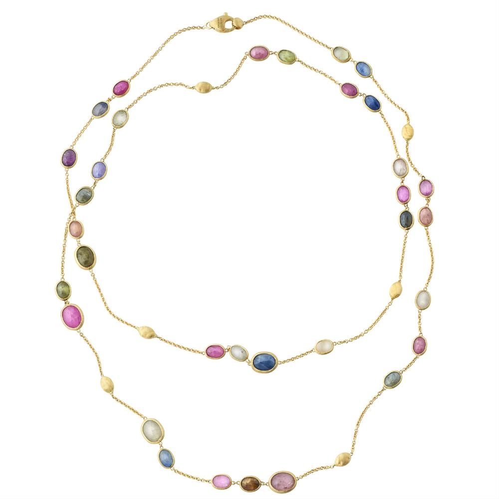 Marco Bicego Siviglia Gemstone Gold Necklace 36" CB1511