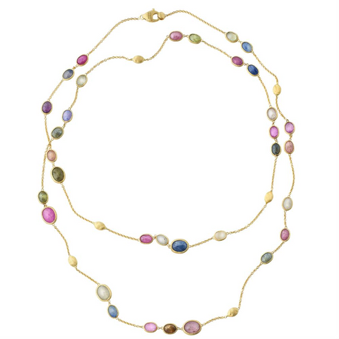 Marco Bicego Siviglia Gemstone Gold Necklace 36" CB1511