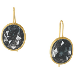 Marco Bicego Siviglia Blue Sapphire Drop Yellow Gold Earrings OB1067
