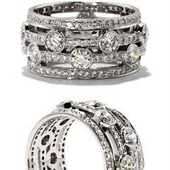 Hearts on Fire Joy Right Hand Diamond Ring Band