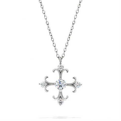 Hearts on Fire Fairy Tale Diamond Cross Pendant Necklace