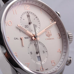 TAG Heuer Carrera Calibre 1887 Automatic Chronograph 43mm Silver Steel Watch CAR2012.BA0799