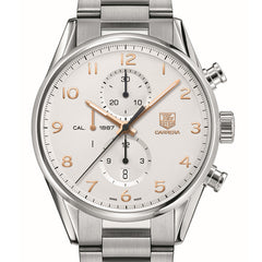 TAG Heuer Carrera Calibre 1887 Automatic Chronograph 43mm Silver Steel Watch CAR2012.BA0799