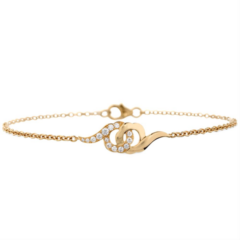 Hearts on Fire Diamond Lorelei Yellow Gold Infiniti Bracelet