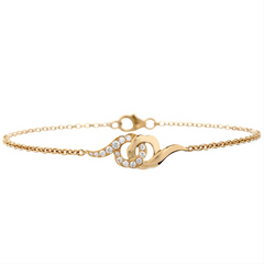 Hearts on Fire Diamond Lorelei Yellow Gold Infiniti Bracelet